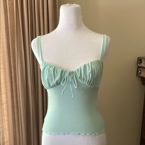 🧡2/$15🧡 NWT Mint Green Ribbed Tank Top